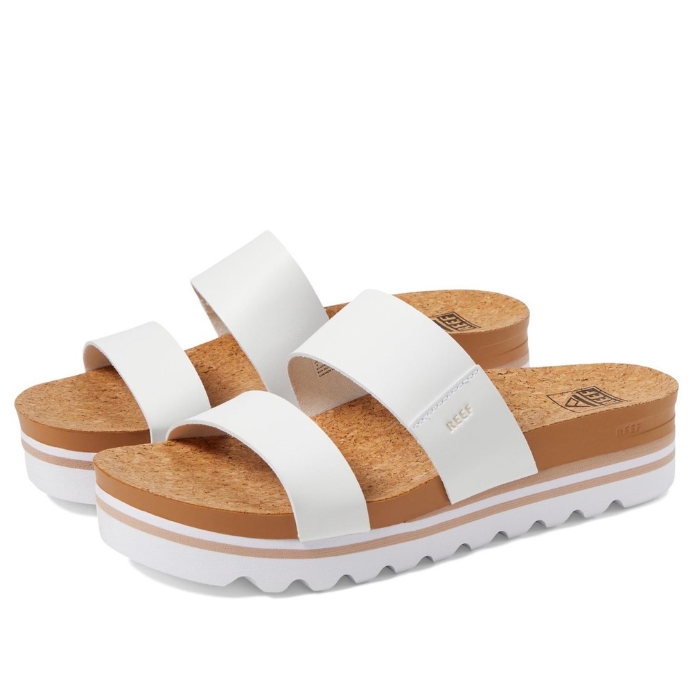 Reef Cushion Vista White Sandals Size 8